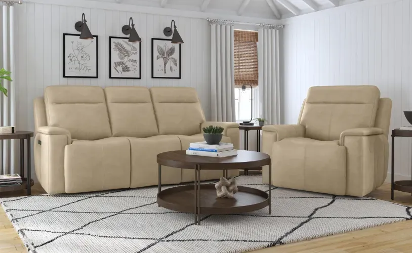 flexsteel-leahter-sofa-and-chair.